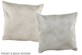Champagne 16"x16" Brazilian Cowhide Pillow #A36373 by Hudson Hides
