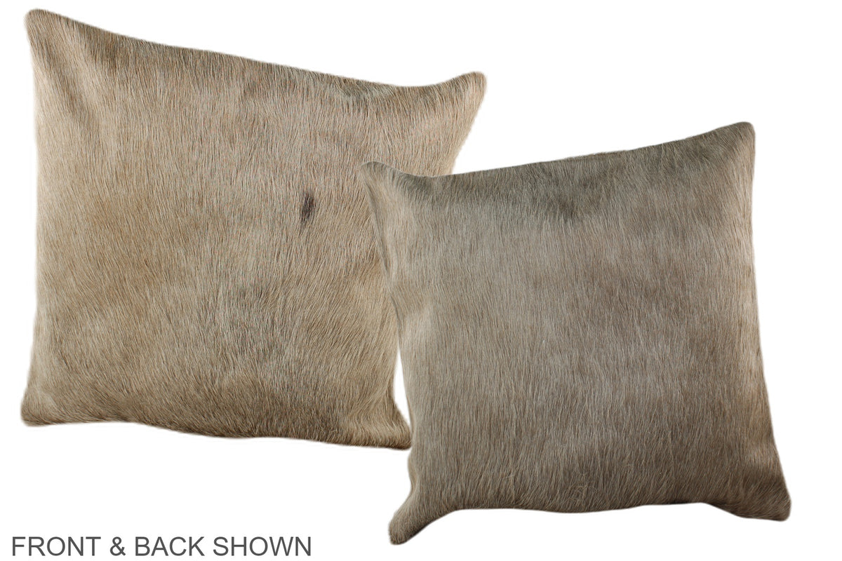 Champagne Cowhide Pillow #A36374