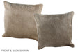 Champagne 16"x16" Brazilian Cowhide Pillow #A36380 by Hudson Hides