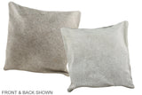 Grey 16"x16" Brazilian Cowhide Pillow #A36381 by Hudson Hides