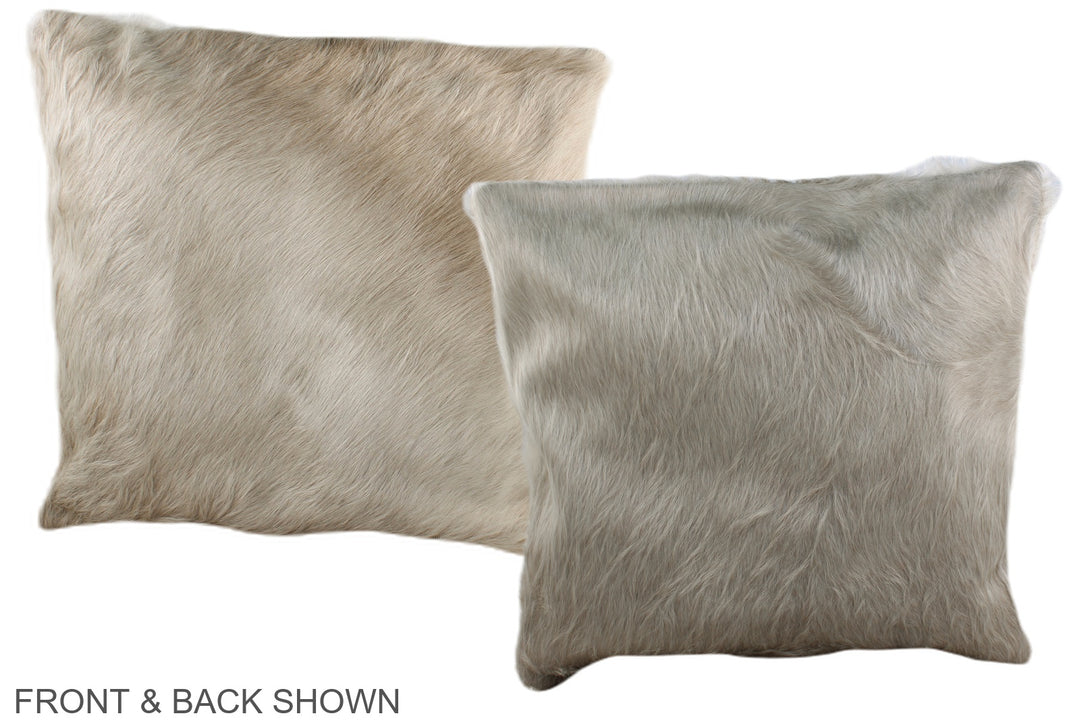 Champagne 16"x16" Brazilian Cowhide Pillow #A36384 by Hudson Hides