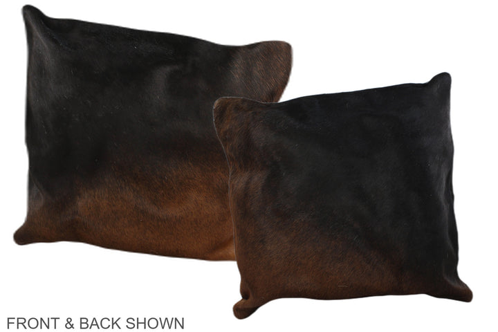 Chocolate 16"x16" Brazilian Cowhide Pillow #A36387 by Hudson Hides