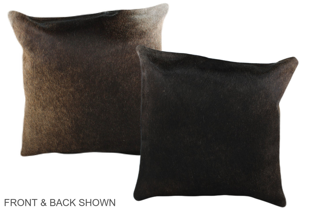 Chocolate 16"x16" Brazilian Cowhide Pillow #A36391 by Hudson Hides