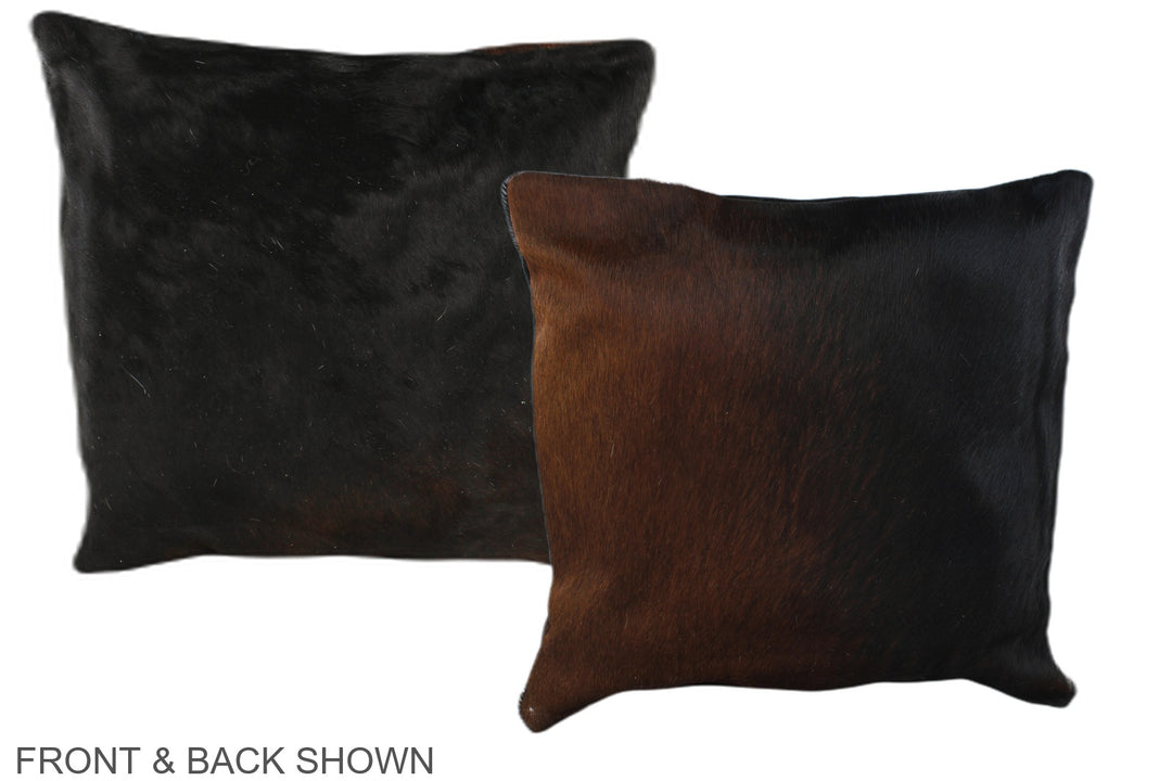 Chocolate 16"x16" Brazilian Cowhide Pillow #A36393 by Hudson Hides