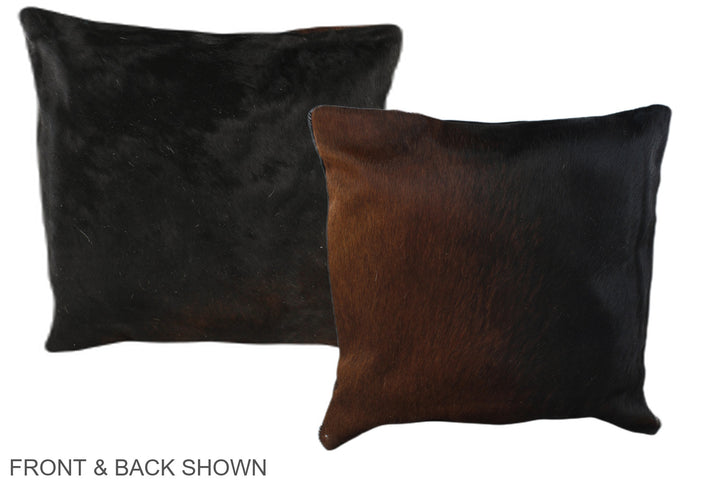 Chocolate 16"x16" Brazilian Cowhide Pillow #A36393 by Hudson Hides