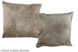 Champagne 16"x16" Brazilian Cowhide Pillow #A36394 by Hudson Hides