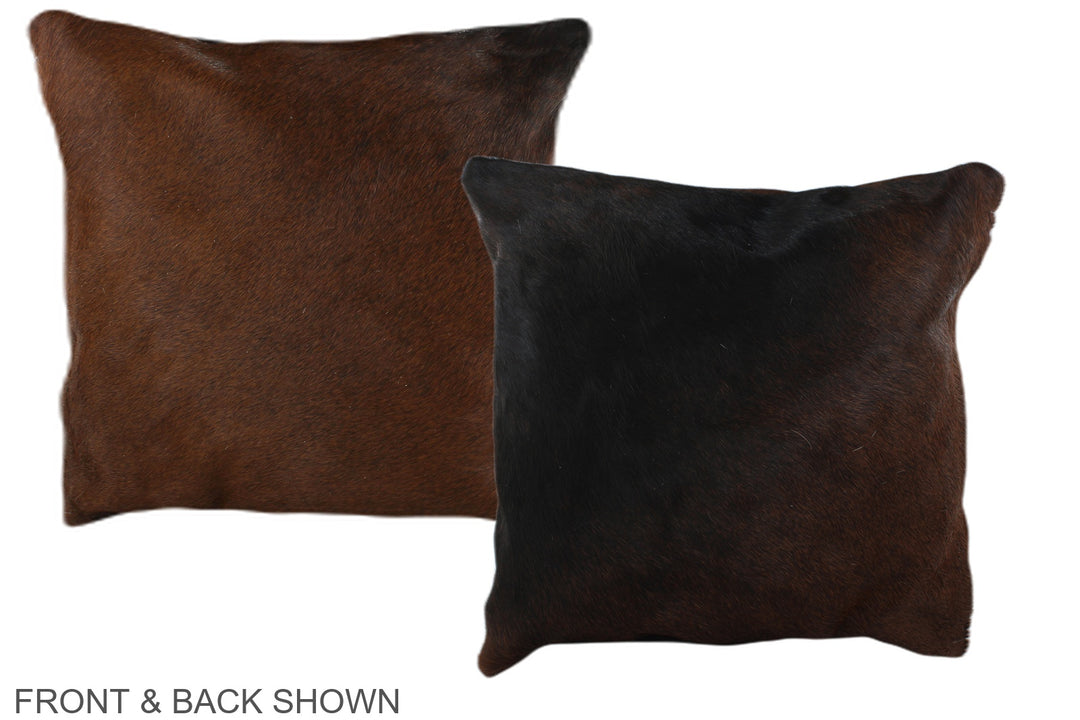 Chocolate 16"x16" Brazilian Cowhide Pillow #A36406 by Hudson Hides