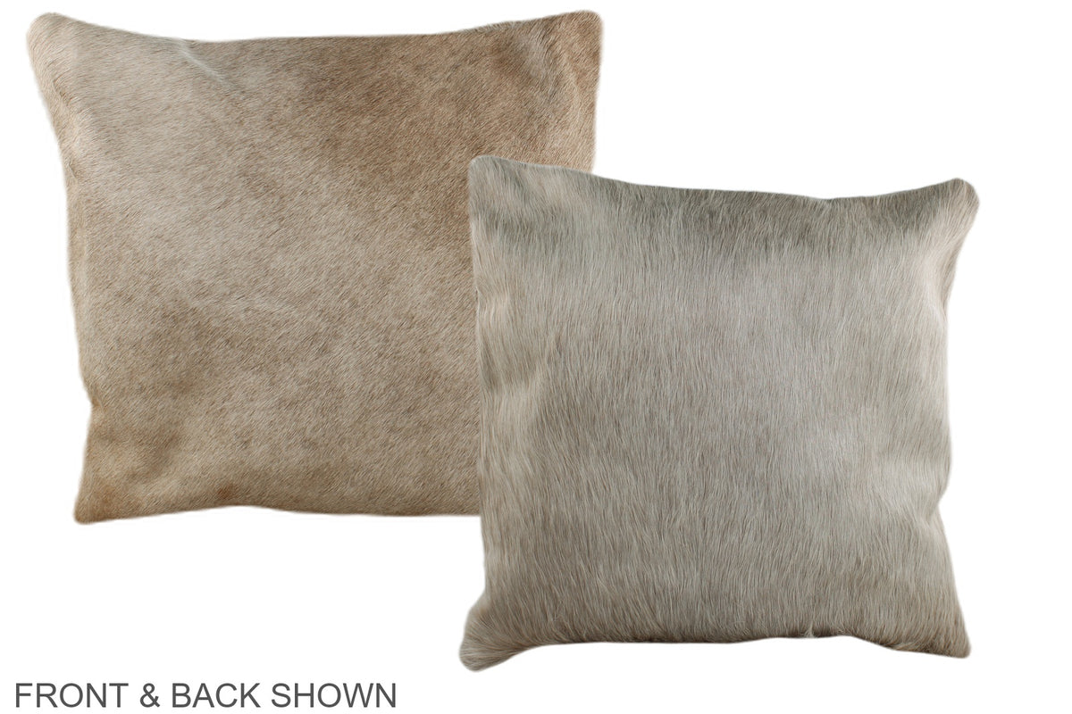 Champagne Cowhide Pillow #A36414