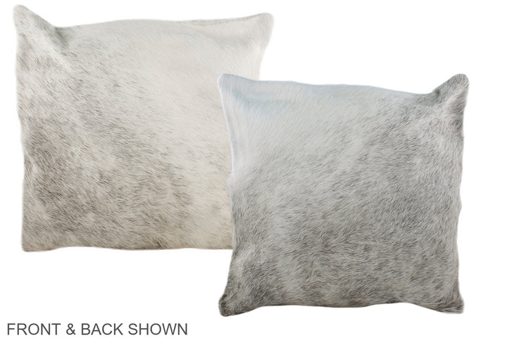 Grey 16"x16" Brazilian Cowhide Pillow #A36417 by Hudson Hides