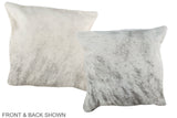 Grey 16"x16" Brazilian Cowhide Pillow #A36419 by Hudson Hides