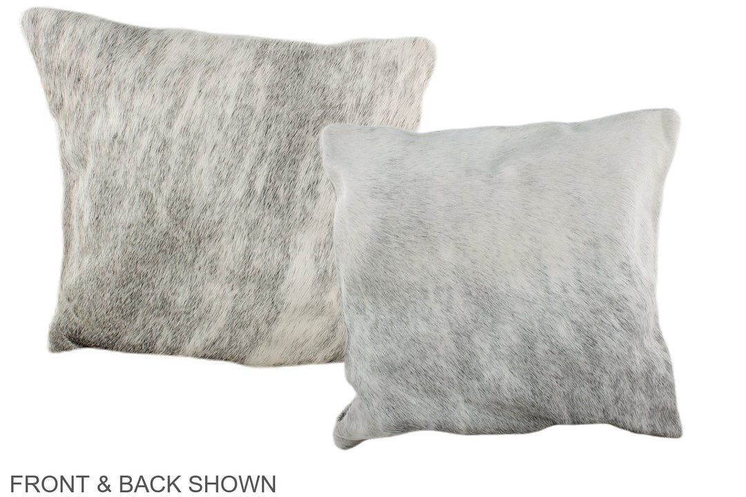 Grey 16"x16" Brazilian Cowhide Pillow #A36423 by Hudson Hides