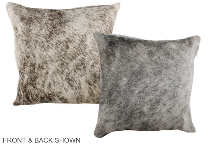 Grey 16"x16" Brazilian Cowhide Pillow #A36426 by Hudson Hides