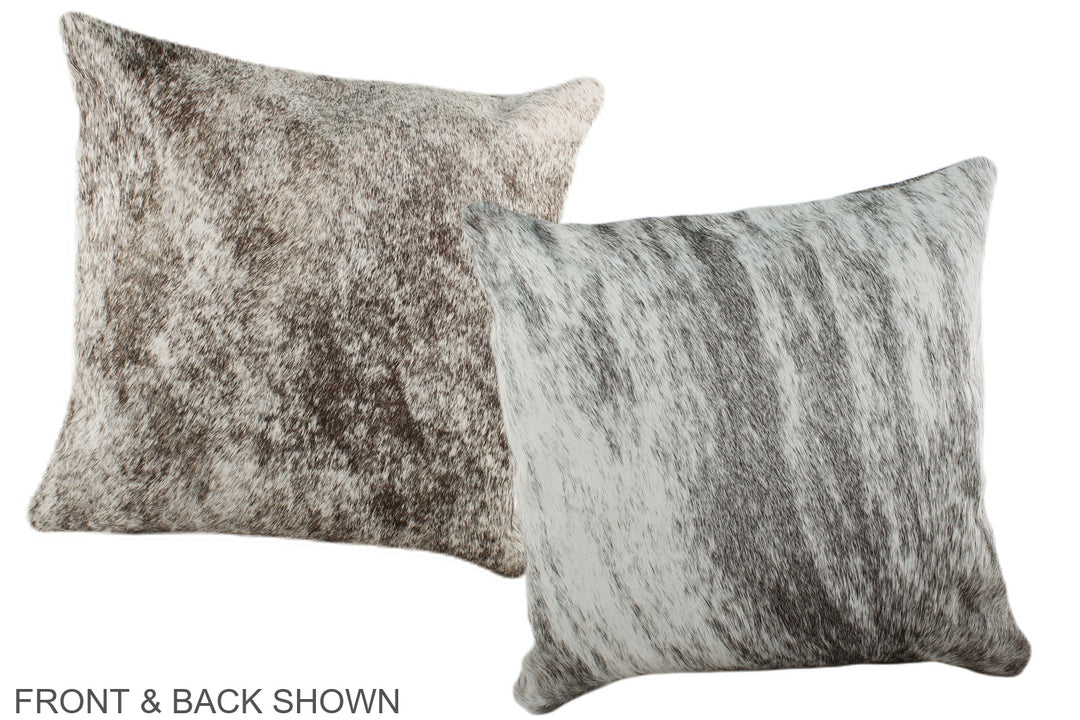 Grey 16"x16" Brazilian Cowhide Pillow #A36429 by Hudson Hides