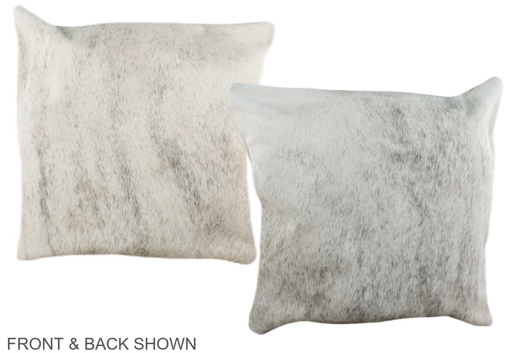 Grey 16"x16" Brazilian Cowhide Pillow #A36430 by Hudson Hides