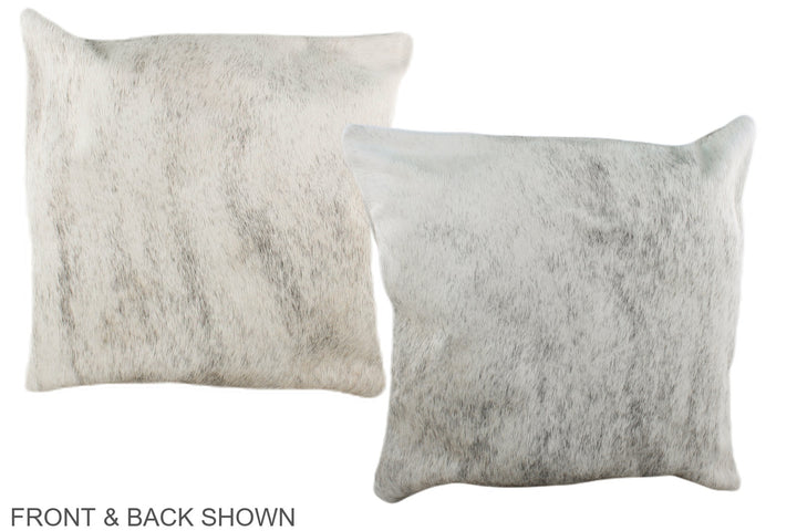 Grey 16"x16" Brazilian Cowhide Pillow #A36430 by Hudson Hides