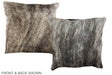 Grey 16"x16" Brazilian Cowhide Pillow #A36432 by Hudson Hides
