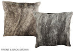 Grey 16"x16" Brazilian Cowhide Pillow #A36432 by Hudson Hides