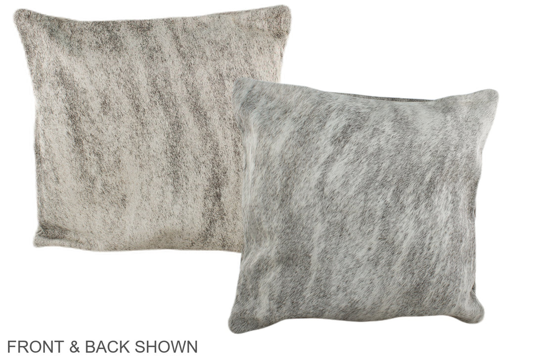 Grey 16"x16" Brazilian Cowhide Pillow #A36435 by Hudson Hides
