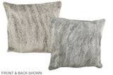 Grey 16"x16" Brazilian Cowhide Pillow #A36435 by Hudson Hides