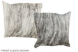 Grey 16"x16" Brazilian Cowhide Pillow #A36436 by Hudson Hides