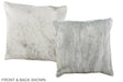 Grey 16"x16" Brazilian Cowhide Pillow #A36441 by Hudson Hides