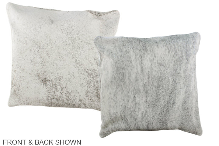 Grey 16"x16" Brazilian Cowhide Pillow #A36441 by Hudson Hides