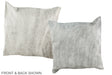 Grey 16"x16" Brazilian Cowhide Pillow #A36443 by Hudson Hides