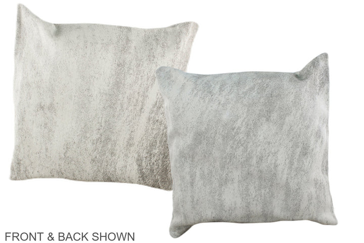 Grey 16"x16" Brazilian Cowhide Pillow #A36443 by Hudson Hides