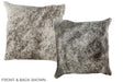 Grey 16"x16" Brazilian Cowhide Pillow #A36448 by Hudson Hides