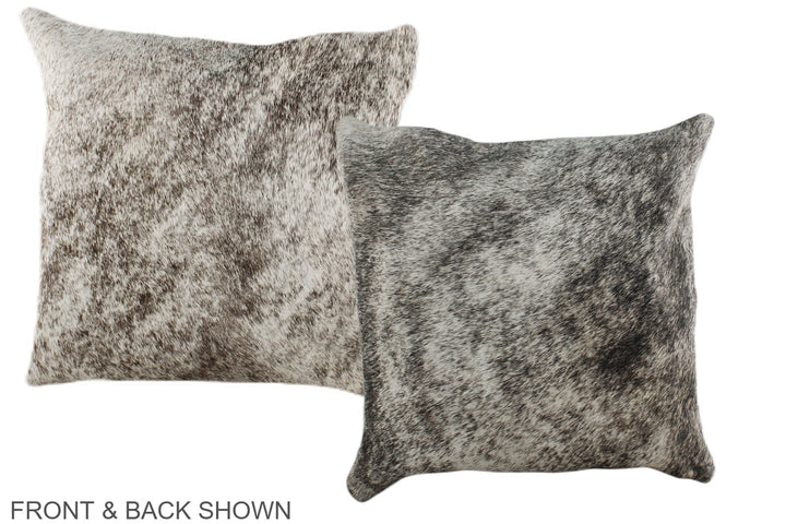 Grey 16"x16" Brazilian Cowhide Pillow #A36448 by Hudson Hides