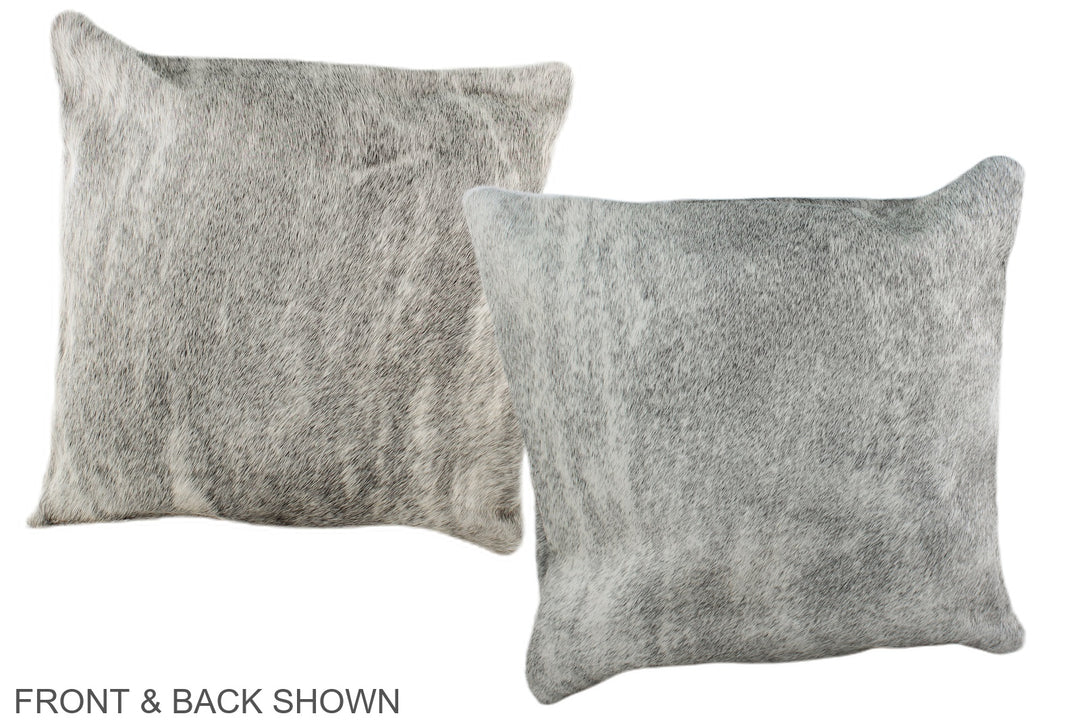 Grey 16"x16" Brazilian Cowhide Pillow #A36452 by Hudson Hides