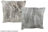 Grey 16"x16" Brazilian Cowhide Pillow #A36455 by Hudson Hides