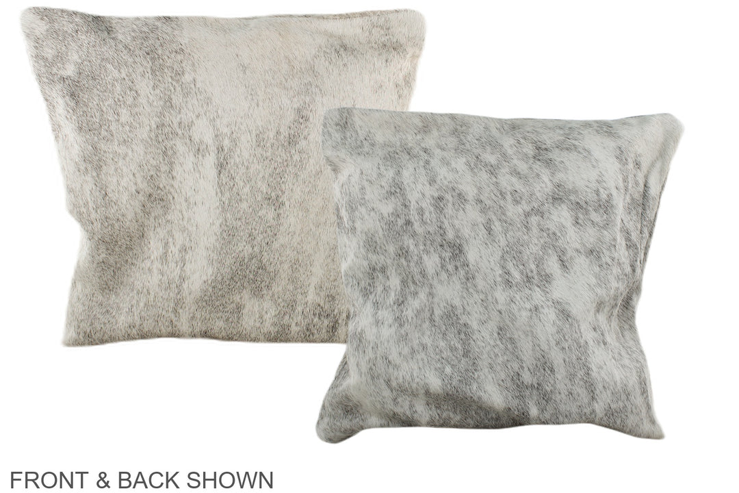 Grey 16"x16" Brazilian Cowhide Pillow #A36457 by Hudson Hides