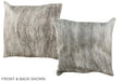 Grey 16"x16" Brazilian Cowhide Pillow #A36459 by Hudson Hides