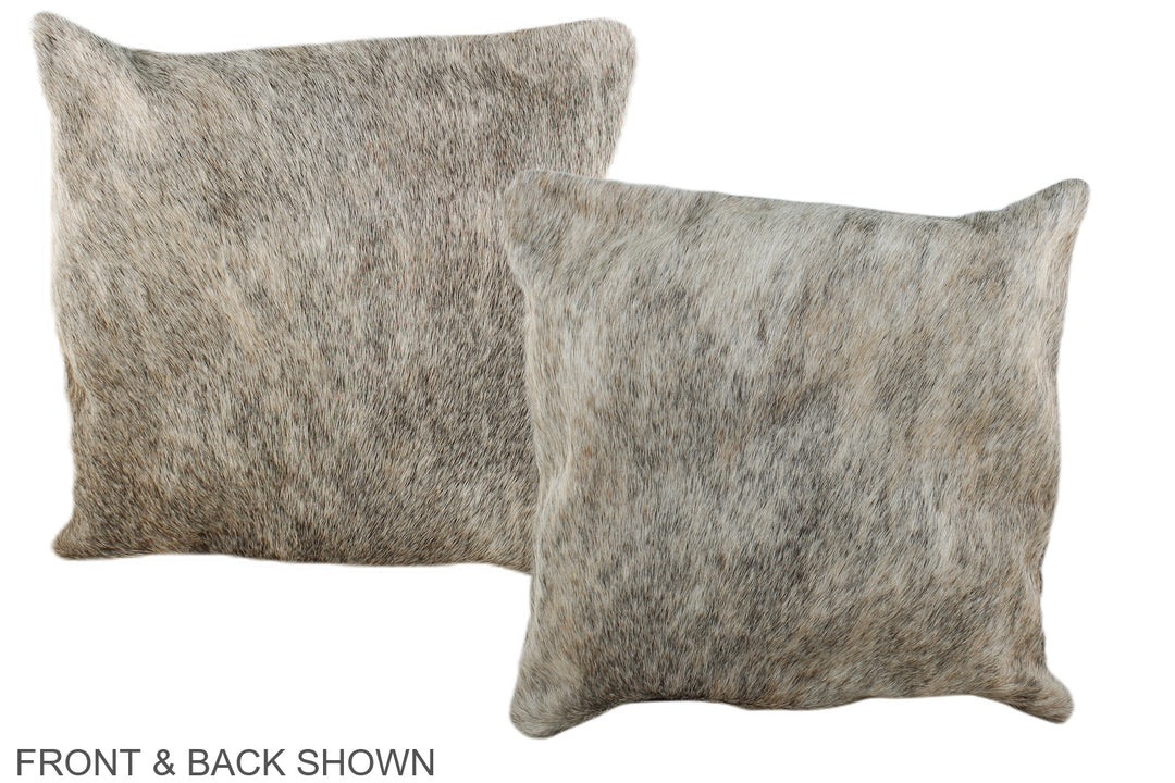 Grey 16"x16" Brazilian Cowhide Pillow #A36462 by Hudson Hides