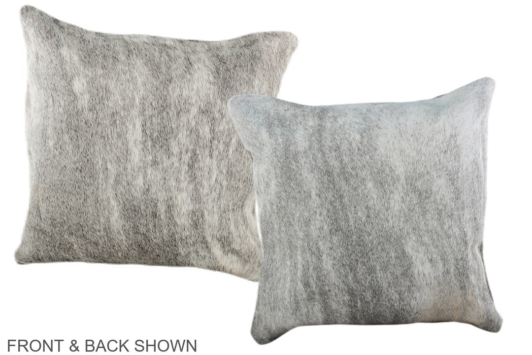 Grey 16"x16" Brazilian Cowhide Pillow #A36467 by Hudson Hides