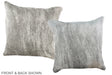 Grey 16"x16" Brazilian Cowhide Pillow #A36467 by Hudson Hides