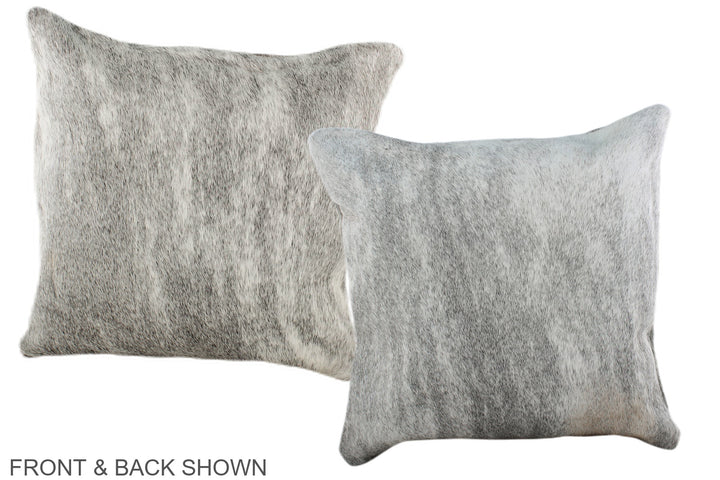 Grey 16"x16" Brazilian Cowhide Pillow #A36467 by Hudson Hides