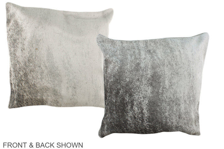 Grey 16"x16" Brazilian Cowhide Pillow #A36476 by Hudson Hides
