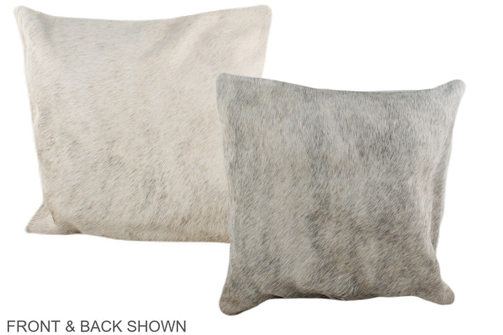 Grey 16"x16" Brazilian Cowhide Pillow #A36478 by Hudson Hides