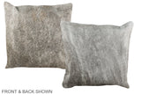 Grey 16"x16" Brazilian Cowhide Pillow #A36480 by Hudson Hides