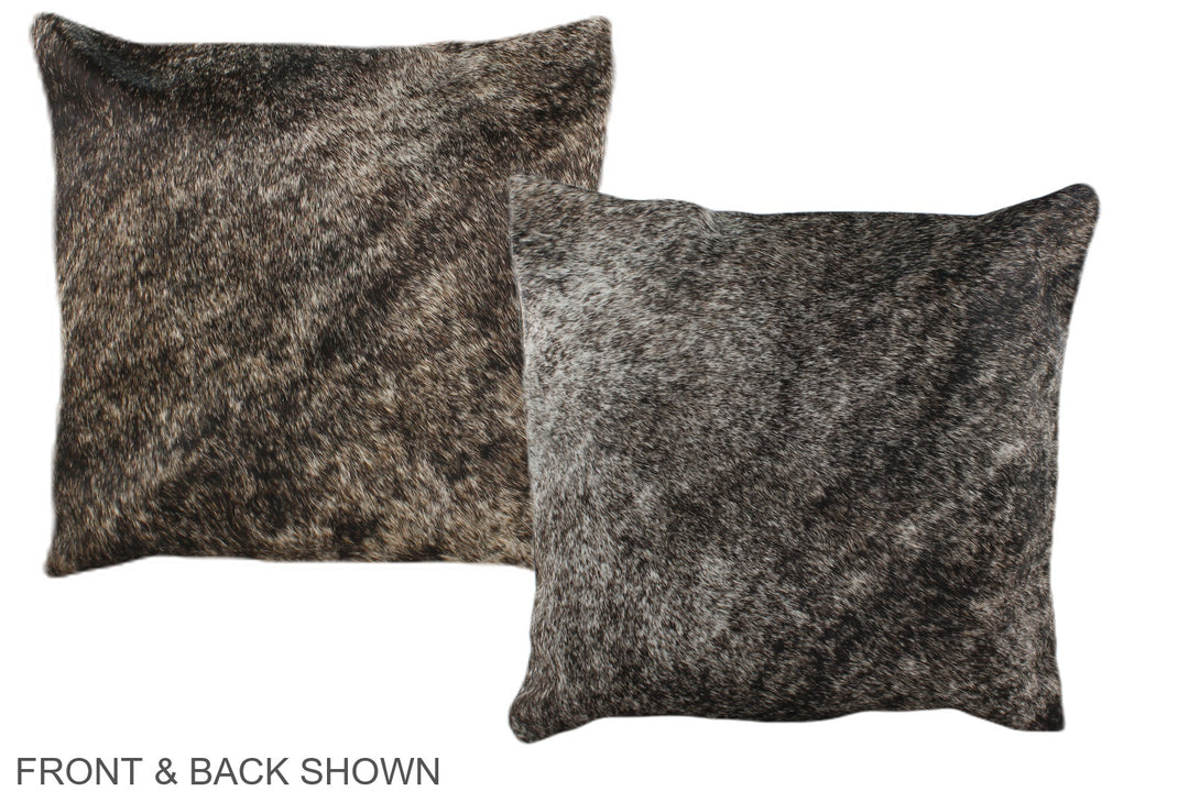 Grey 16"x16" Brazilian Cowhide Pillow #A36485 by Hudson Hides