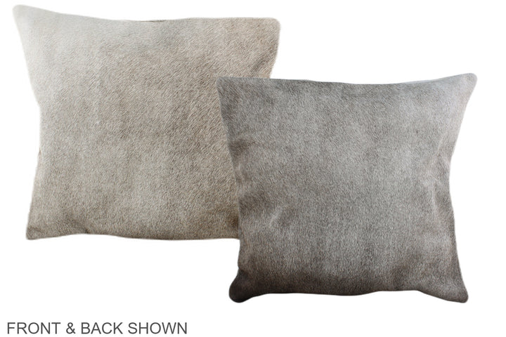 Grey 16"x16" Brazilian Cowhide Pillow #A36527 by Hudson Hides