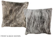 Grey 16"x16" Brazilian Cowhide Pillow #A36537 by Hudson Hides