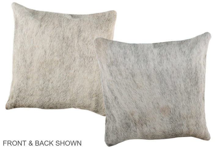Grey 16"x16" Brazilian Cowhide Pillow #A36550 by Hudson Hides