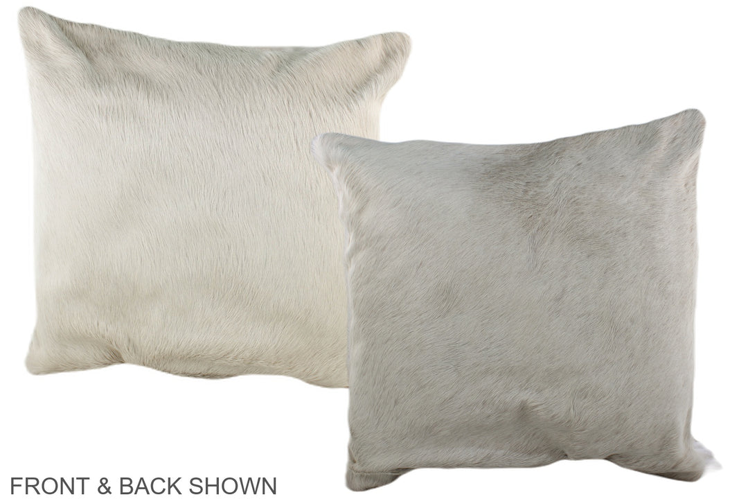 Champagne 20"x20" Brazilian Cowhide Pillow #A36553 by Hudson Hides