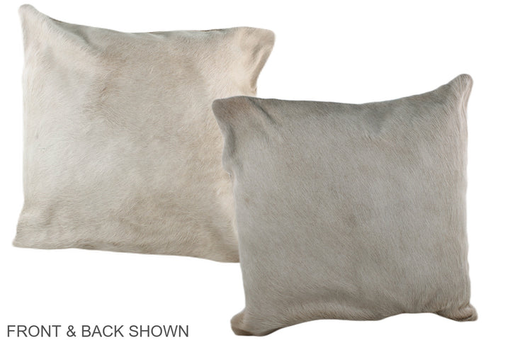 Champagne 20"x20" Brazilian Cowhide Pillow #A36555 by Hudson Hides