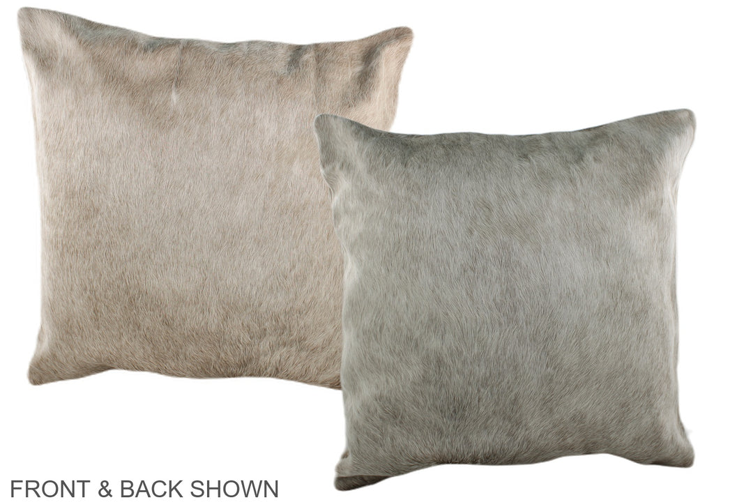 Champagne 20"x20" Brazilian Cowhide Pillow #A36559 by Hudson Hides