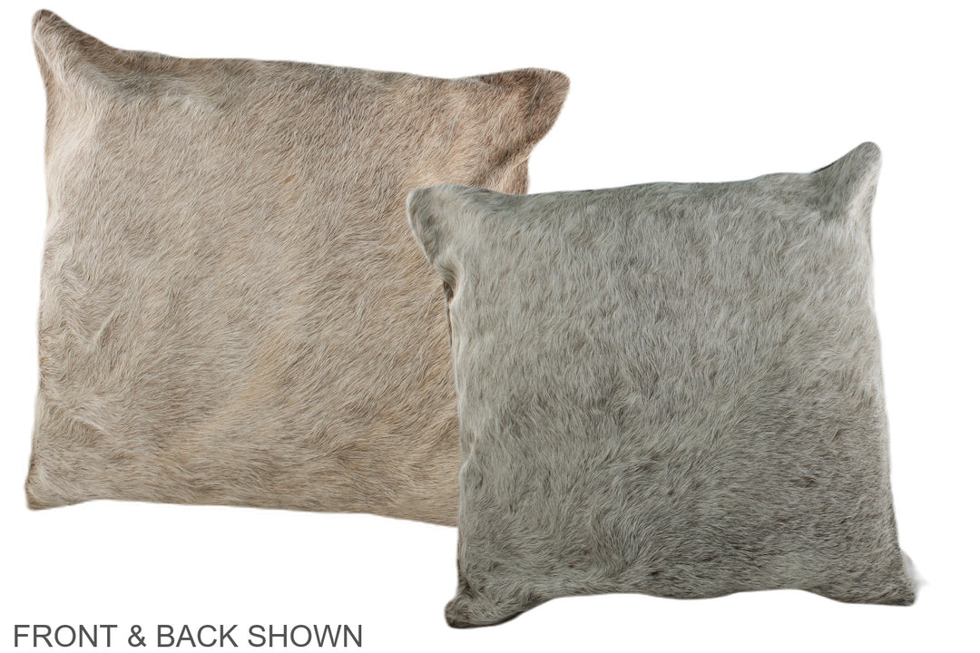 Champagne 20"x20" Brazilian Cowhide Pillow #A36563 by Hudson Hides