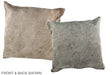 Champagne 20"x20" Brazilian Cowhide Pillow #A36563 by Hudson Hides